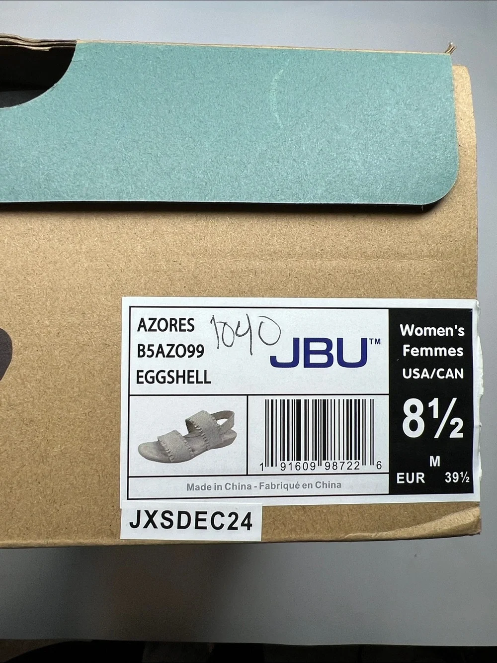 JBU Women's Azores Sandals Size 8.5